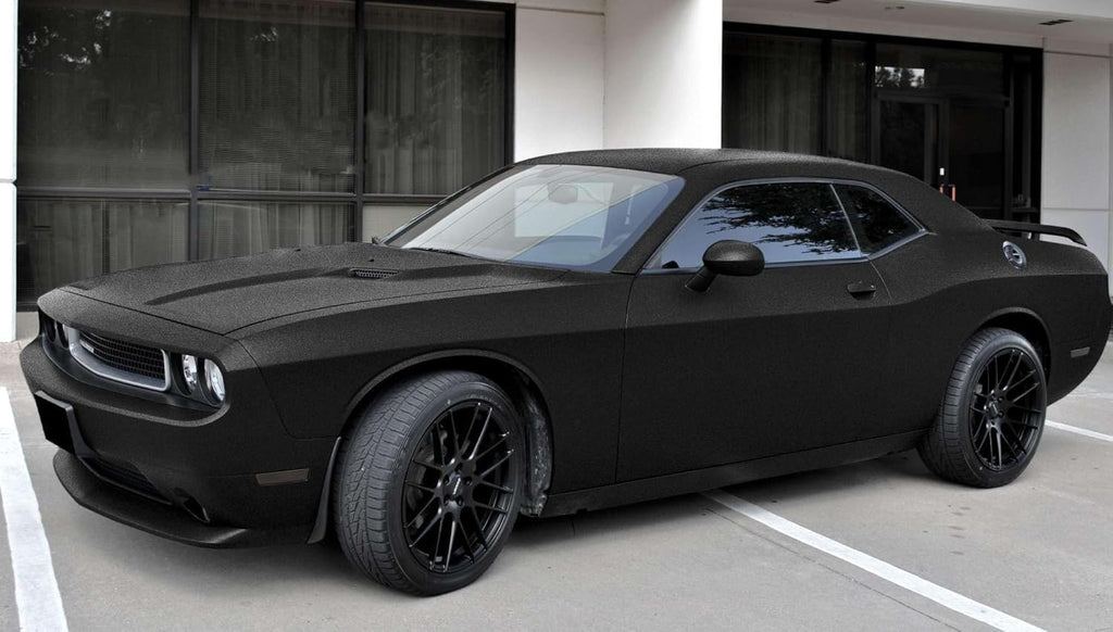 60" x 720" (5 x 60 ft) Matte Flat Textured Black Vinyl Wrap Sticker Film Car Wrap Bubble Free Air Release Technology