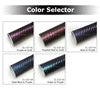 CCF-04 Chameleon Steel Blue to Purple  Long Durability Recoverable 3D Carbon Fiber Decorative Car Vinyl Wrap