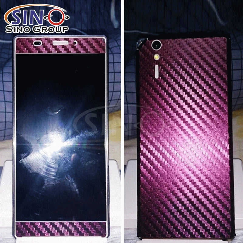 CCF-04 Chameleon Steel Blue to Purple  Long Durability Recoverable 3D Carbon Fiber Decorative Car Vinyl Wrap