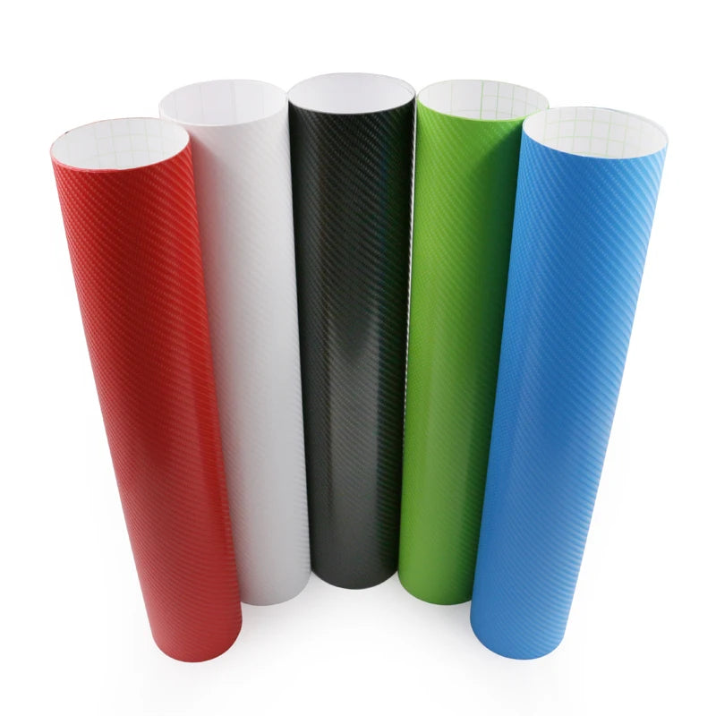 4DCF Car Modification Outdoor Durability 1-3 Years Air Release Glossy Orange Color 4D Carbon Fiber Vinyl Roll