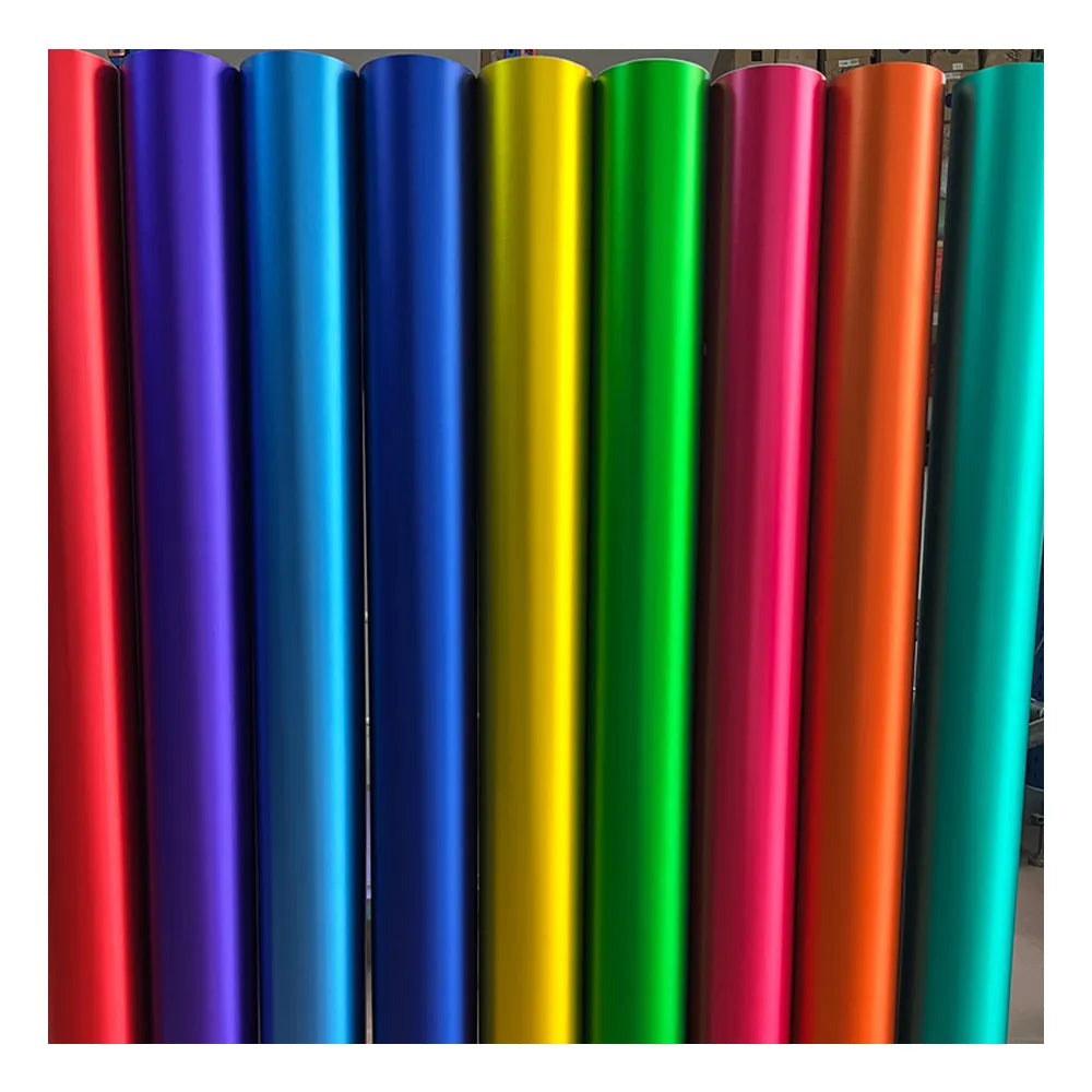 High Quality 1.52*18m Air Release Chrome Metallic Matt Tiffan-y Teal Car Body Vinyl Wrap