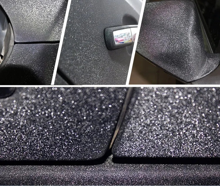 Vinyl Paper PPF Black Diamond Glitter Air Release Vehicle Lamination Film Roll Auto Foil Car Body Wrap Folie Pegatinas Coating