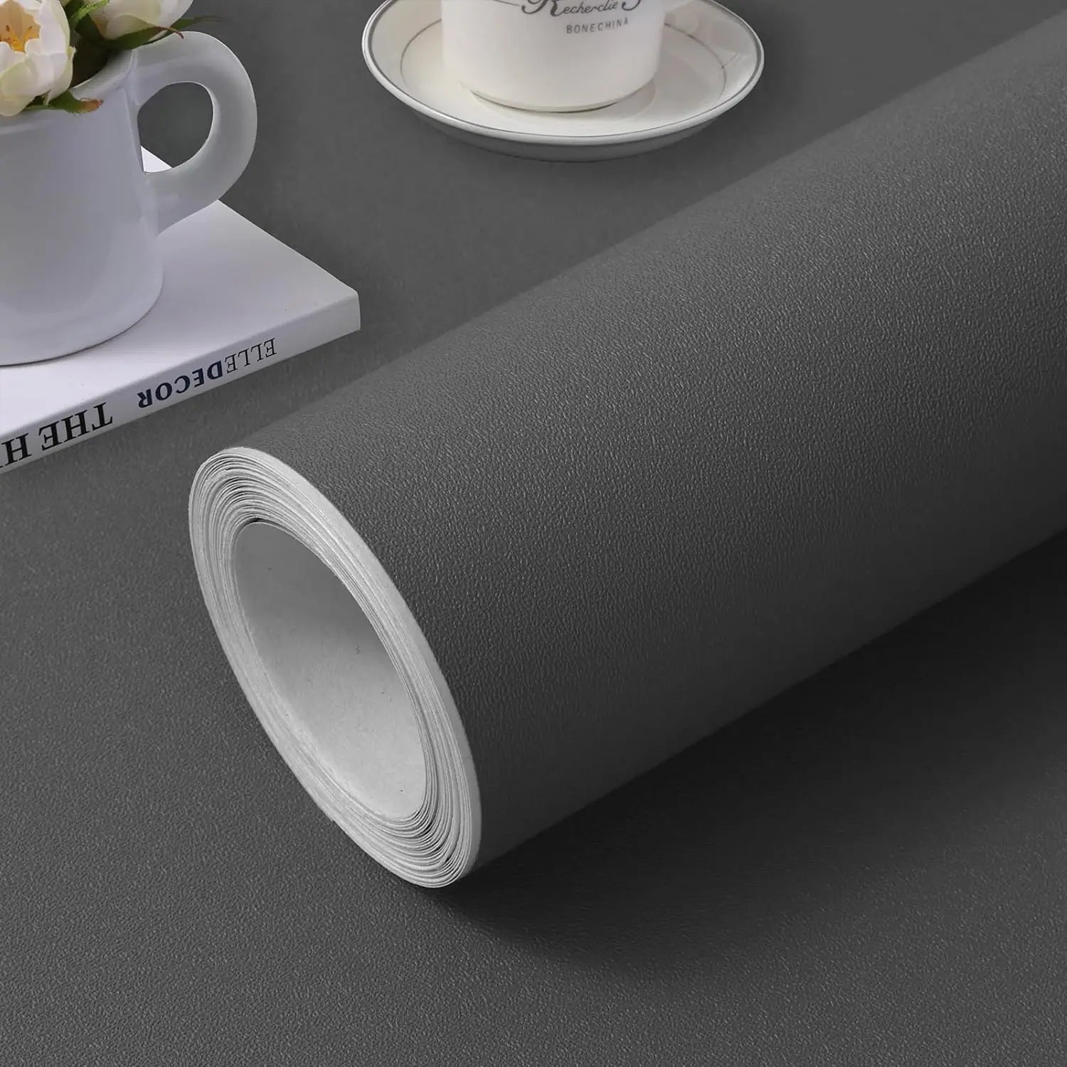 Self Adhesive Vinyl Film Wallpaper Waterproof Wall Stickers for Bathroom Kitchen Furniture Room Decor Home Improvem
