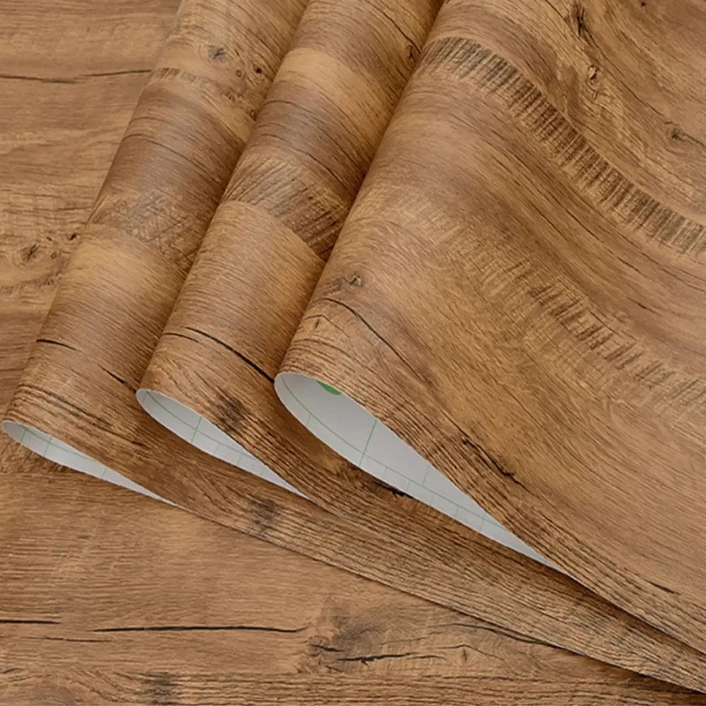 Vinyl adhesive furniture white wood, 55cmx3m self-adhesive wallpaper, contact adhesive paper for countertop decoration, furnitur