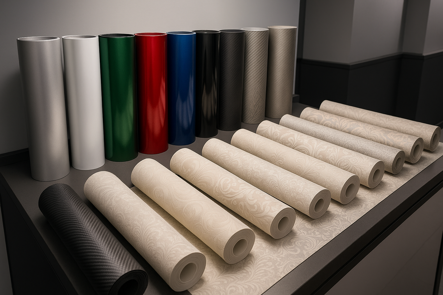 vinil automotriz y papel tapiz